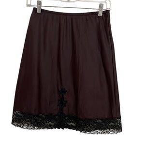 Vintage Saab lingerie half slip lace detailing